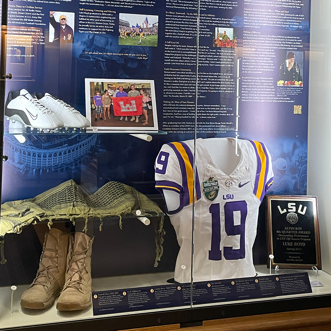 Featured image for “LSU Military Museum Adds Athletes on Fields of Valor Exhibit”
